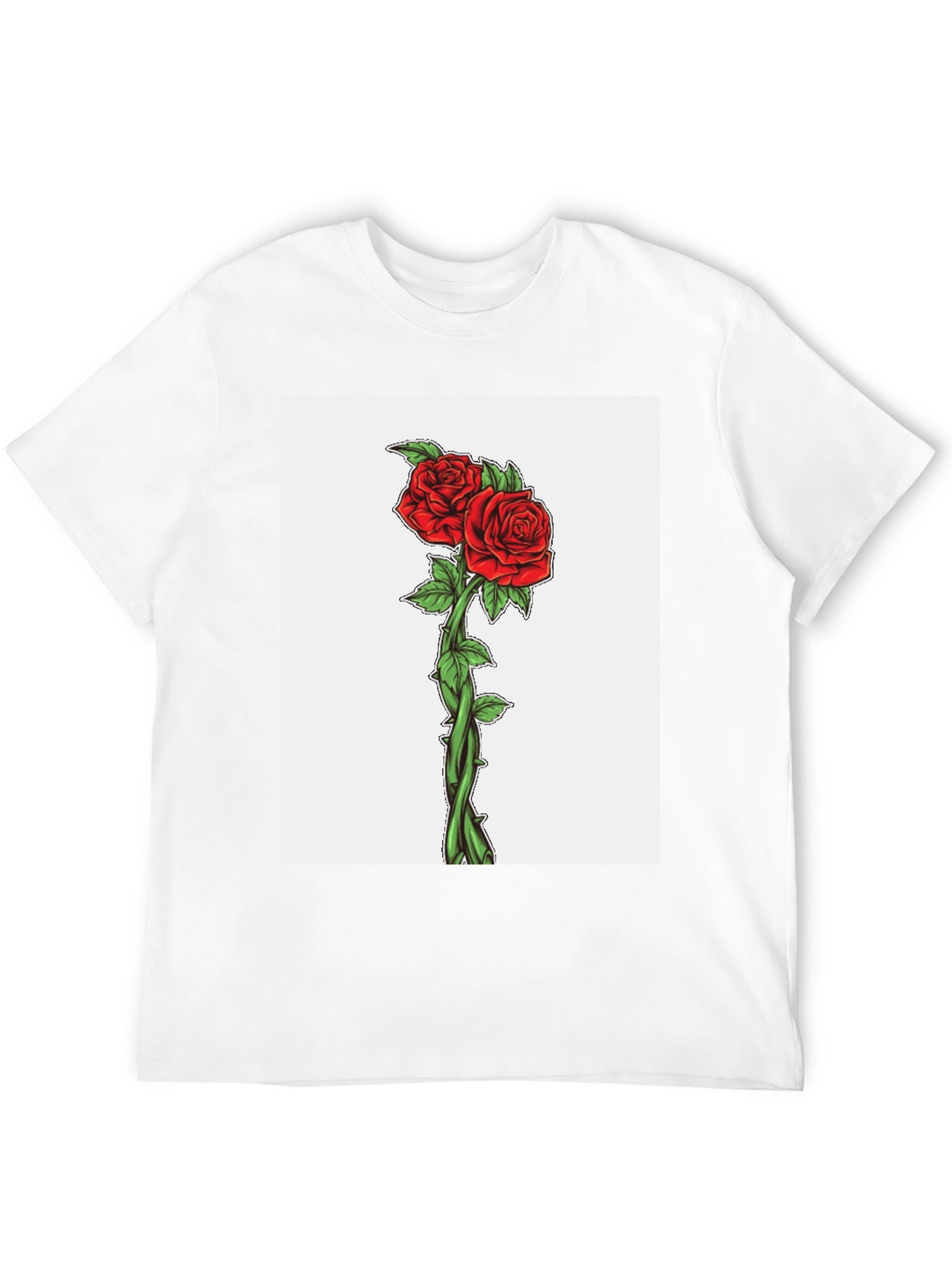 Rose Graphic T-Shirt - Black