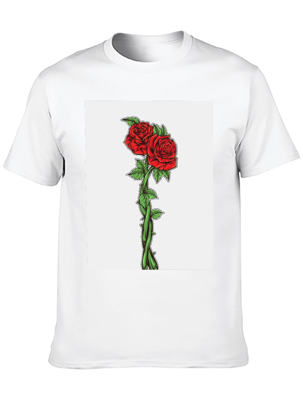 Rose Graphic T-Shirt - Black