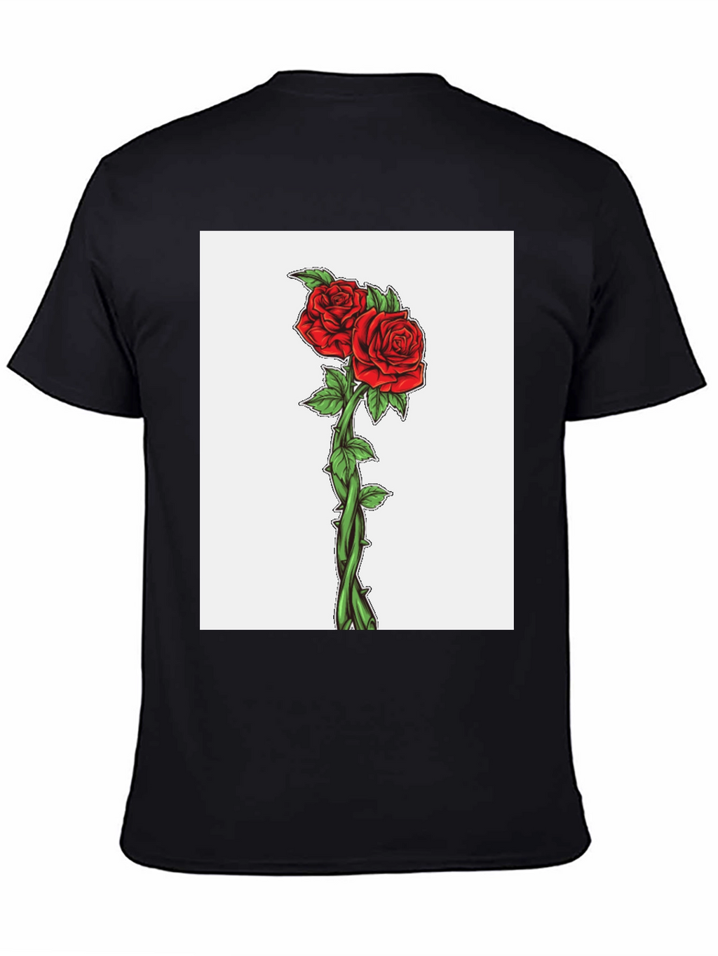 Rose Graphic T-Shirt - Black
