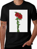 Rose Graphic T-Shirt - Black