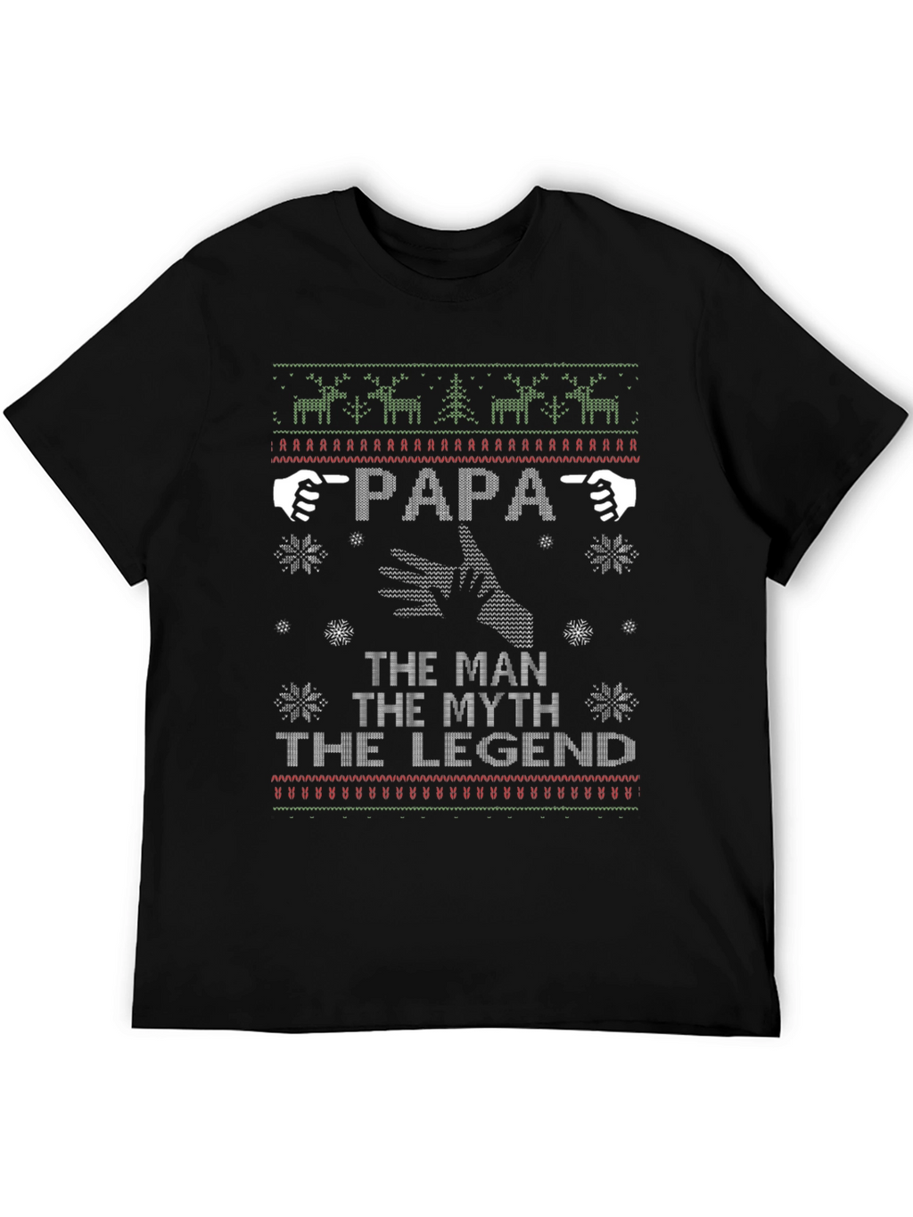 Papa The Man Myth Legend Christmas T-Shirt