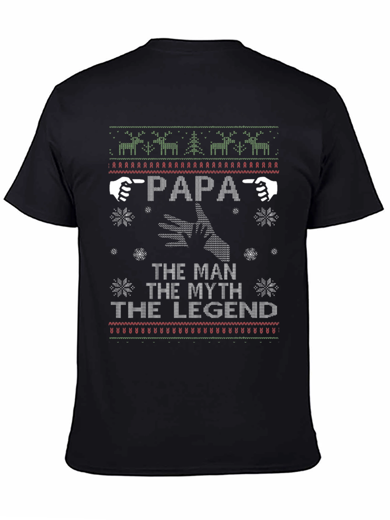 Papa The Man Myth Legend Christmas T-Shirt
