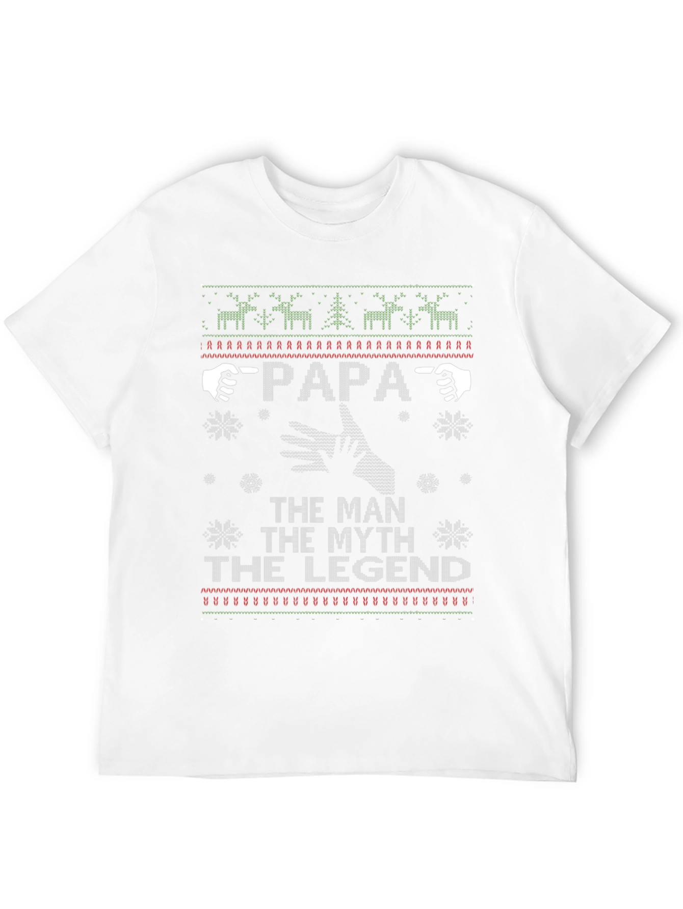Papa The Man Myth Legend Christmas T-Shirt
