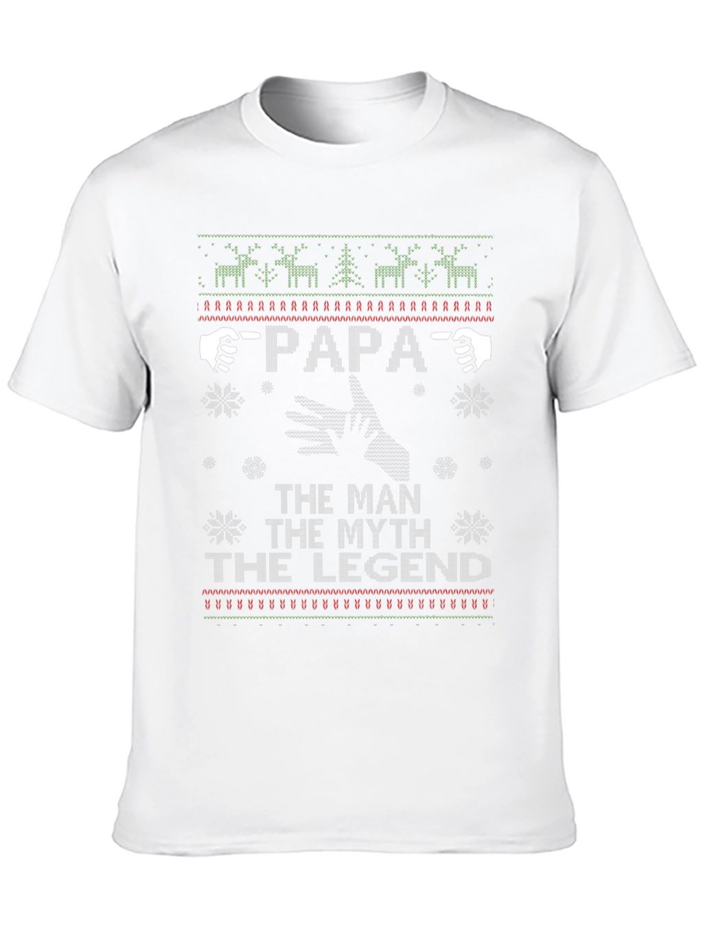 Papa The Man Myth Legend Christmas T-Shirt