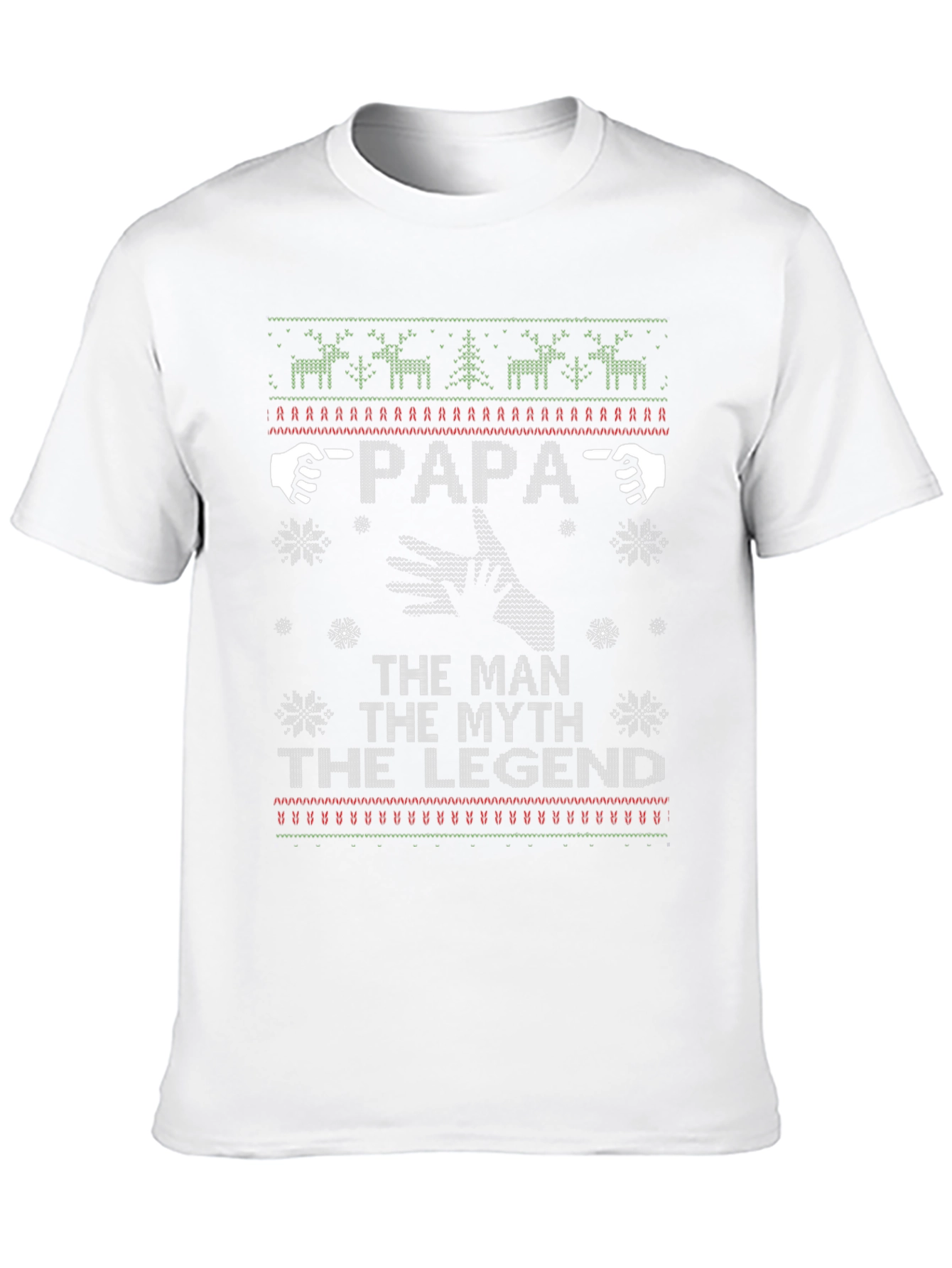 Papa The Man Myth Legend Christmas T-Shirt