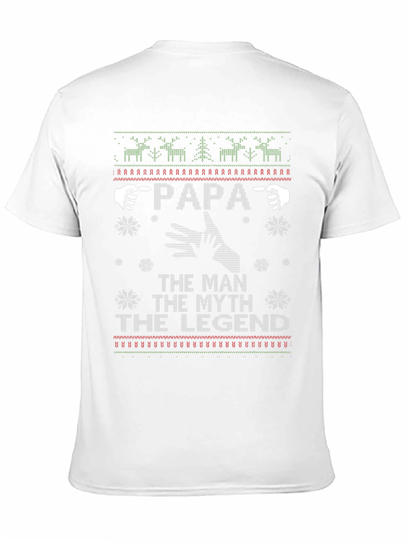 Papa The Man Myth Legend Christmas T-Shirt