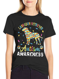 Autism Awareness Labrador Retriever Graphic T-Shirt