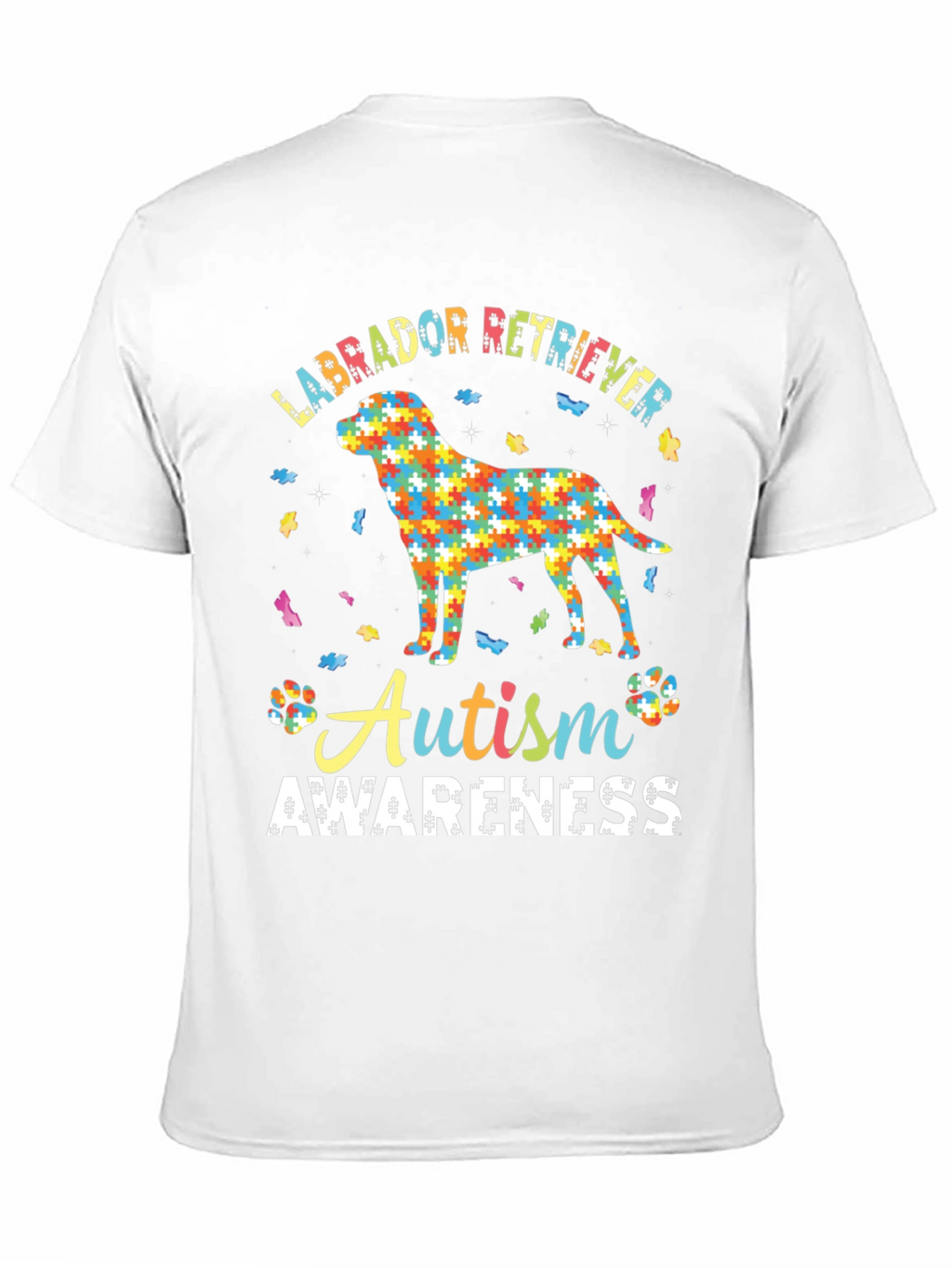 Autism Awareness Labrador Retriever Graphic T-Shirt