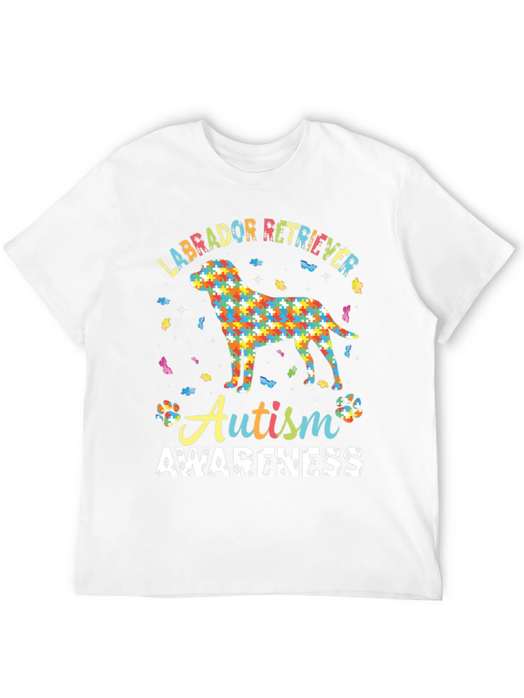 Autism Awareness Labrador Retriever Graphic T-Shirt