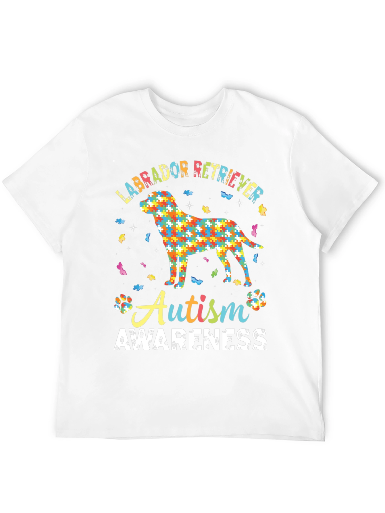 Autism Awareness Labrador Retriever Graphic T-Shirt