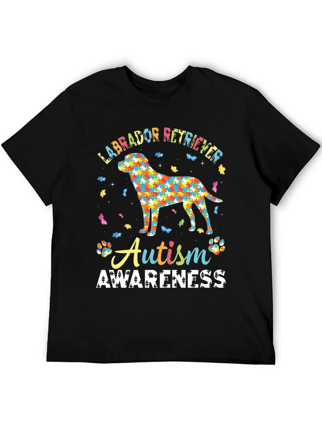 Autism Awareness Labrador Retriever Graphic T-Shirt