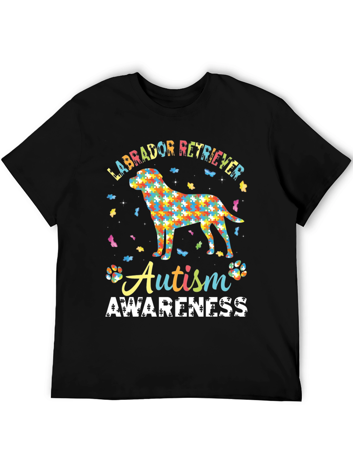Autism Awareness Labrador Retriever Graphic T-Shirt