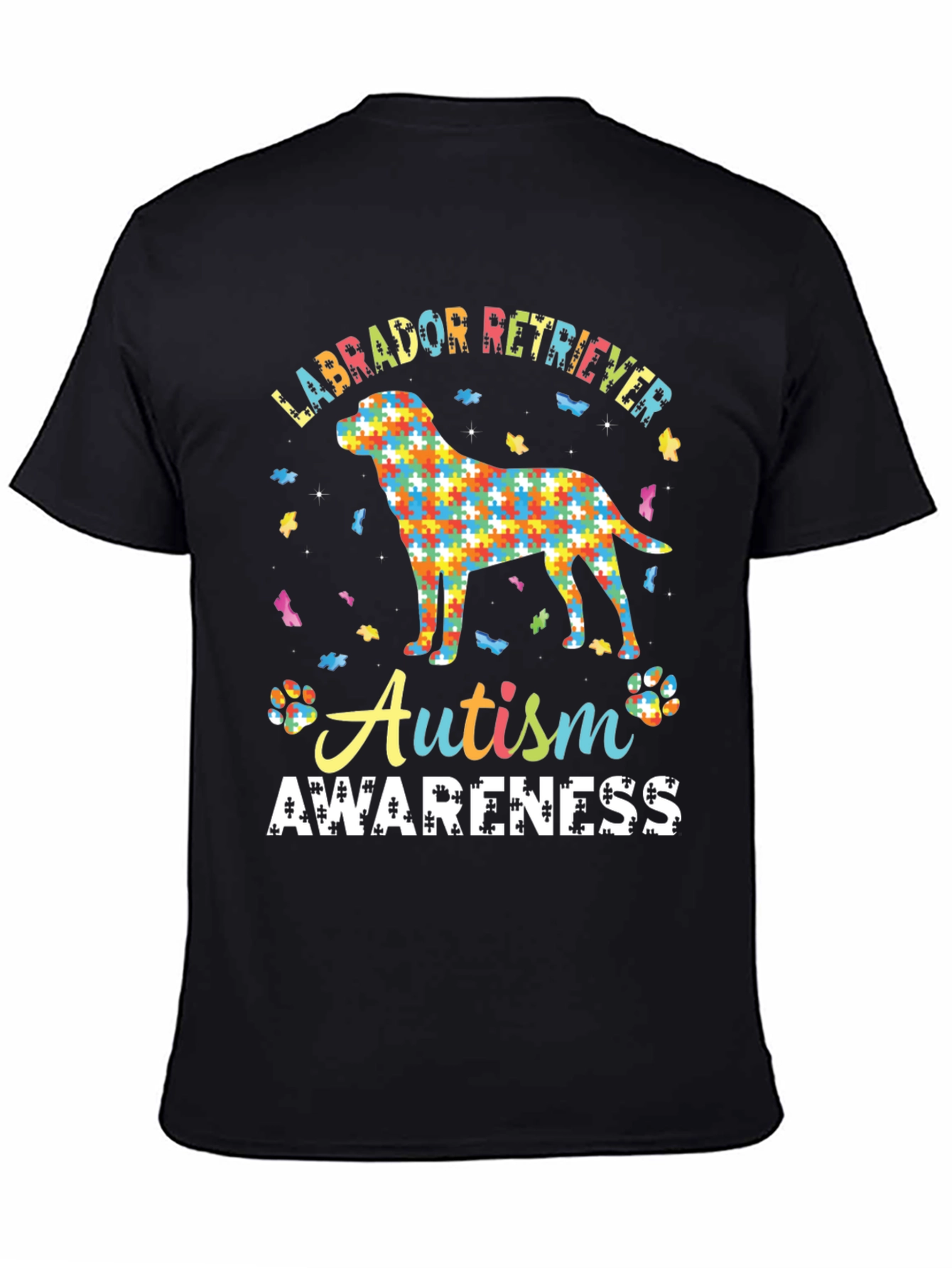 Autism Awareness Labrador Retriever Graphic T-Shirt