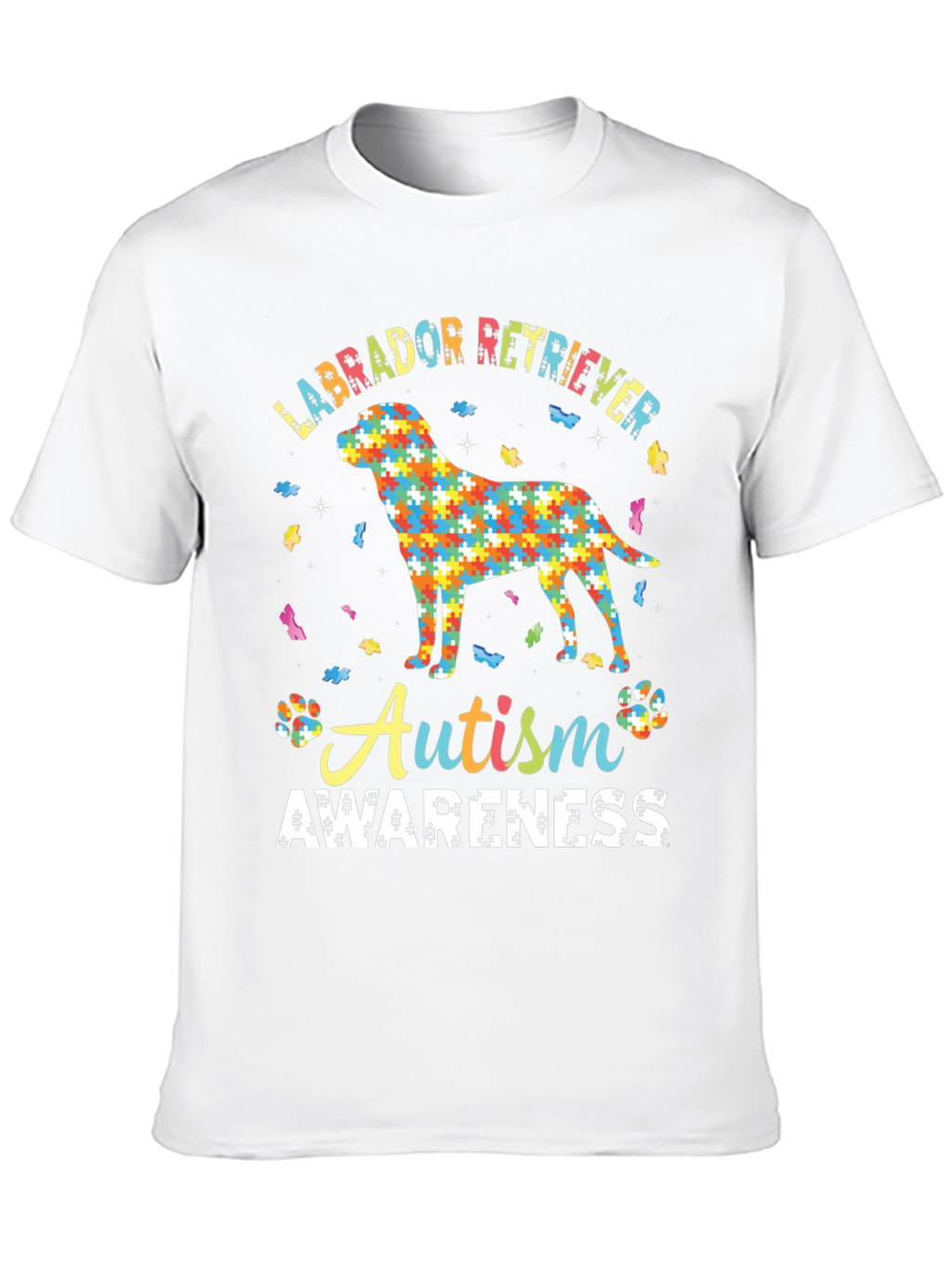 Autism Awareness Labrador Retriever Graphic T-Shirt