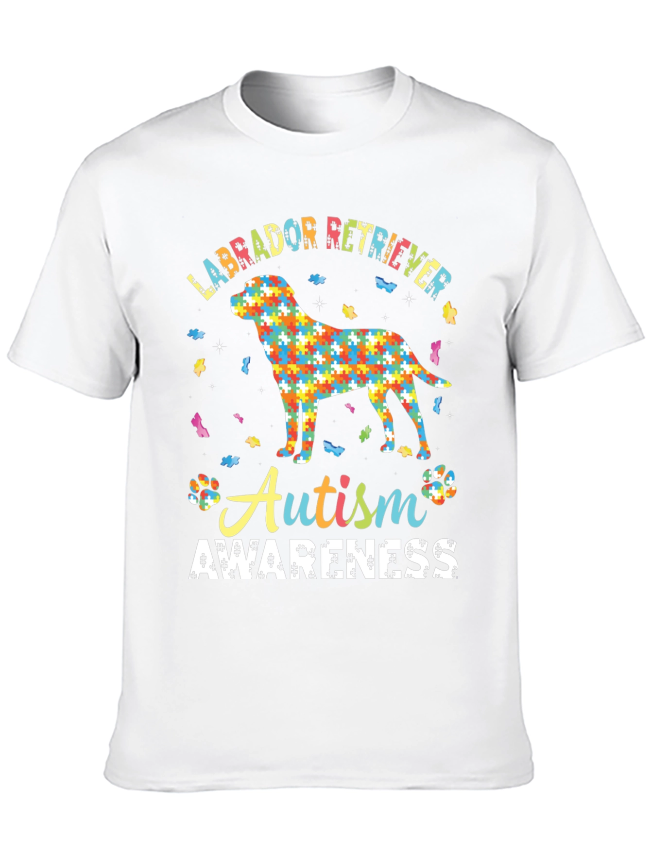 Autism Awareness Labrador Retriever Graphic T-Shirt