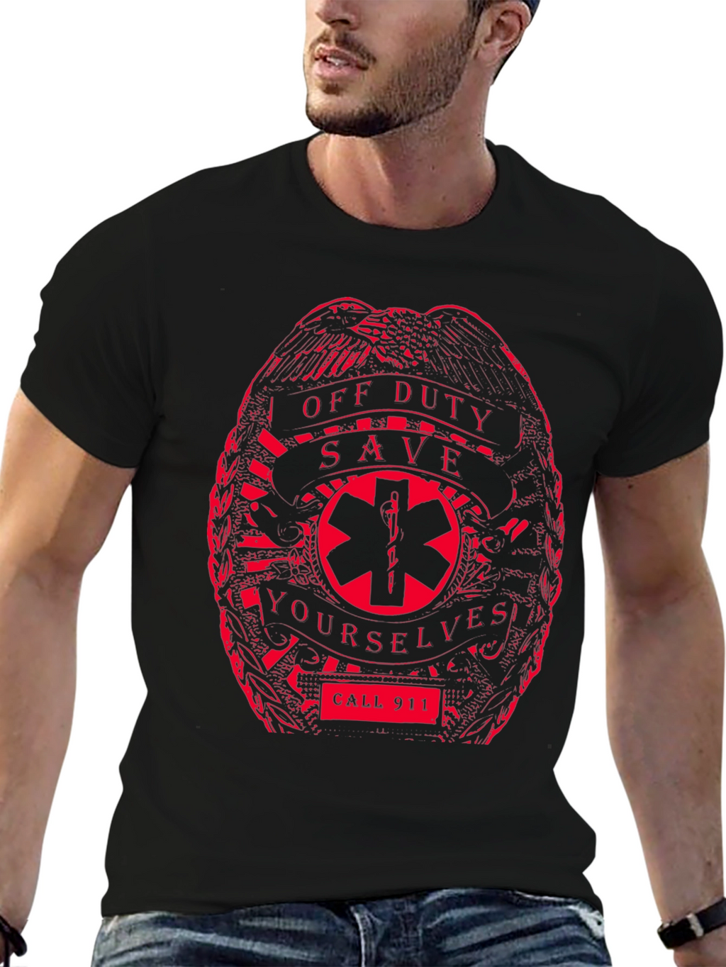 Off Duty Save Yourselves T-Shirt - Call 911
