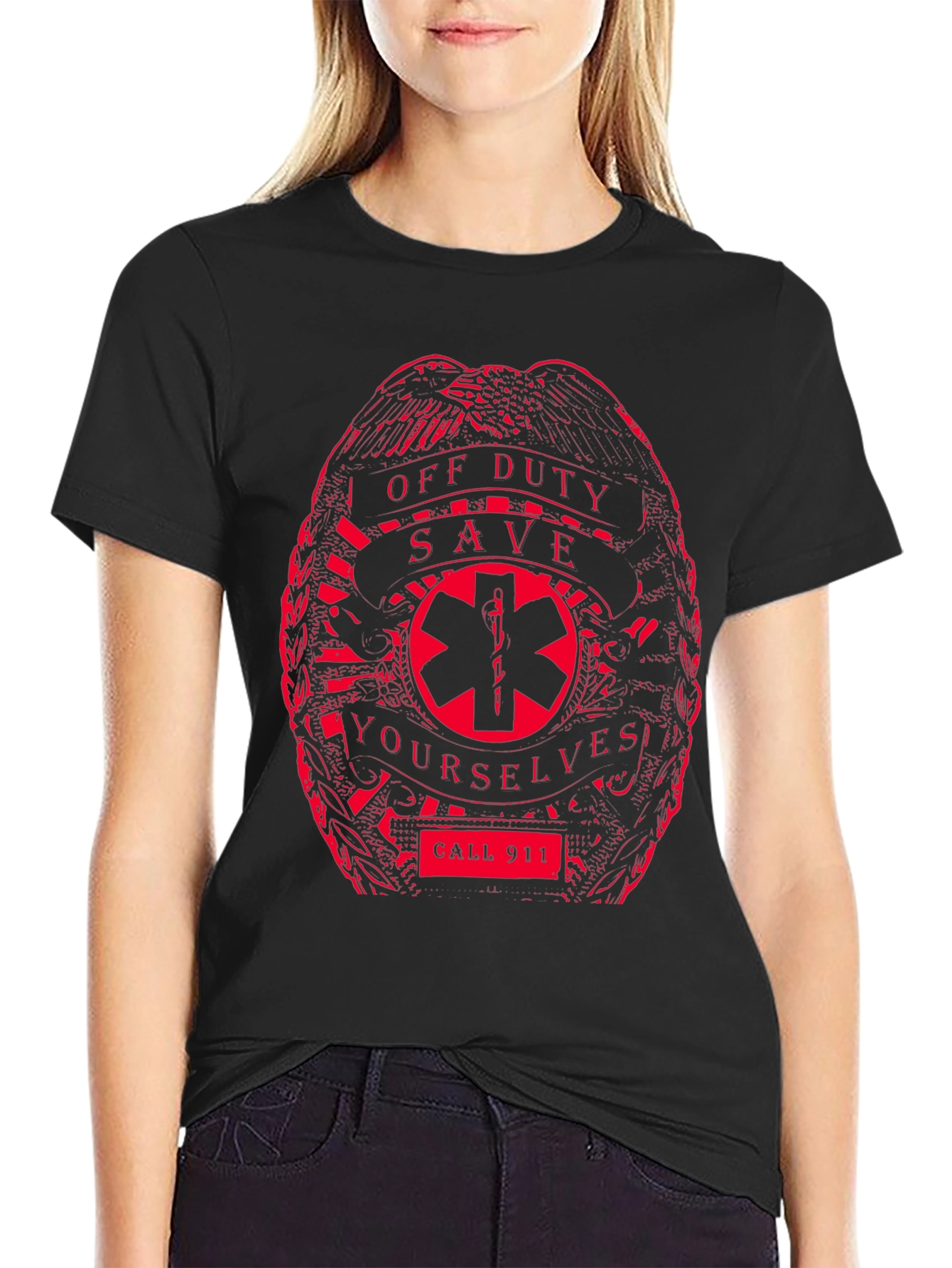 Off Duty Save Yourselves T-Shirt - Call 911