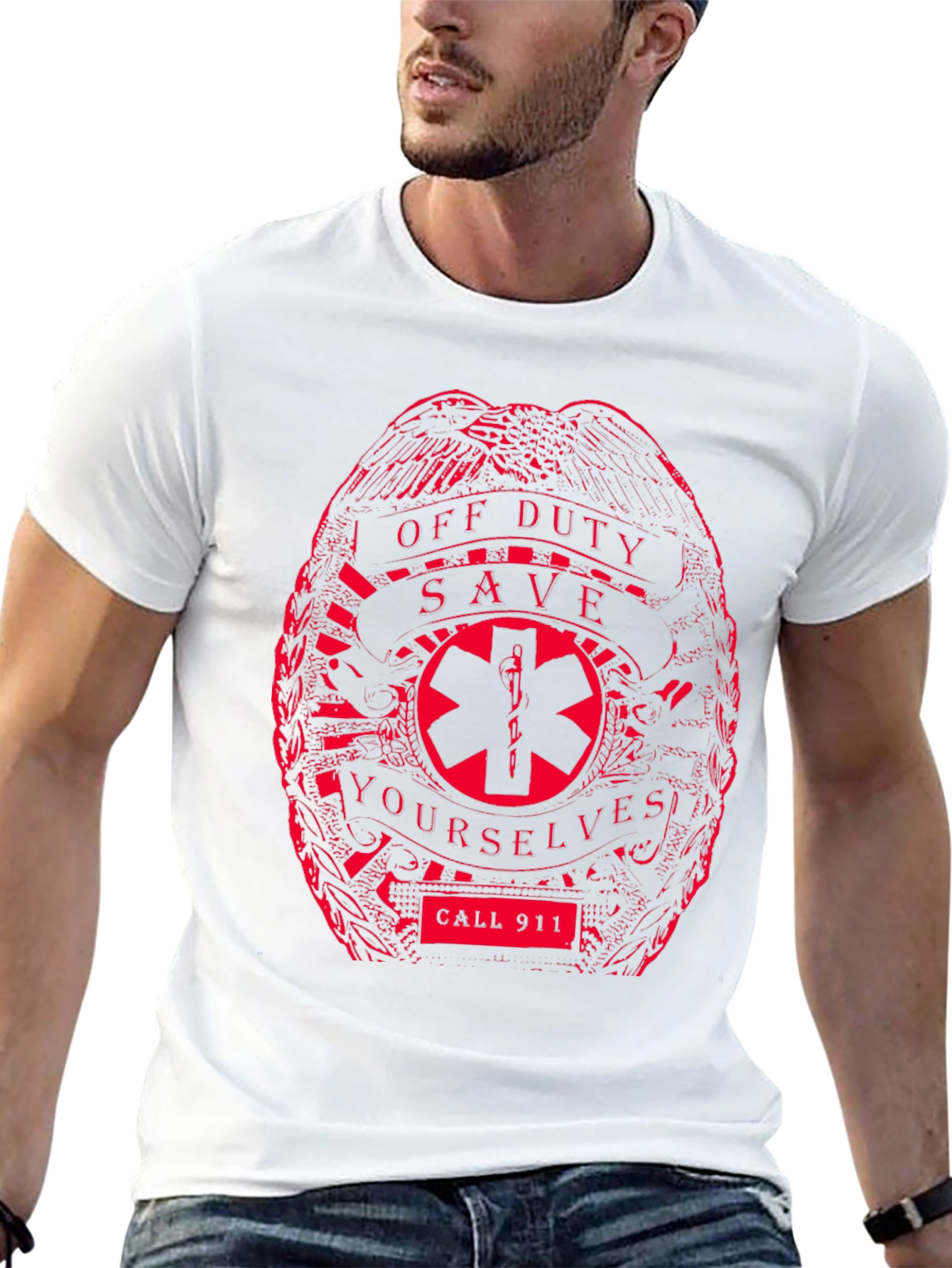 Off Duty Save Yourselves T-Shirt - Call 911