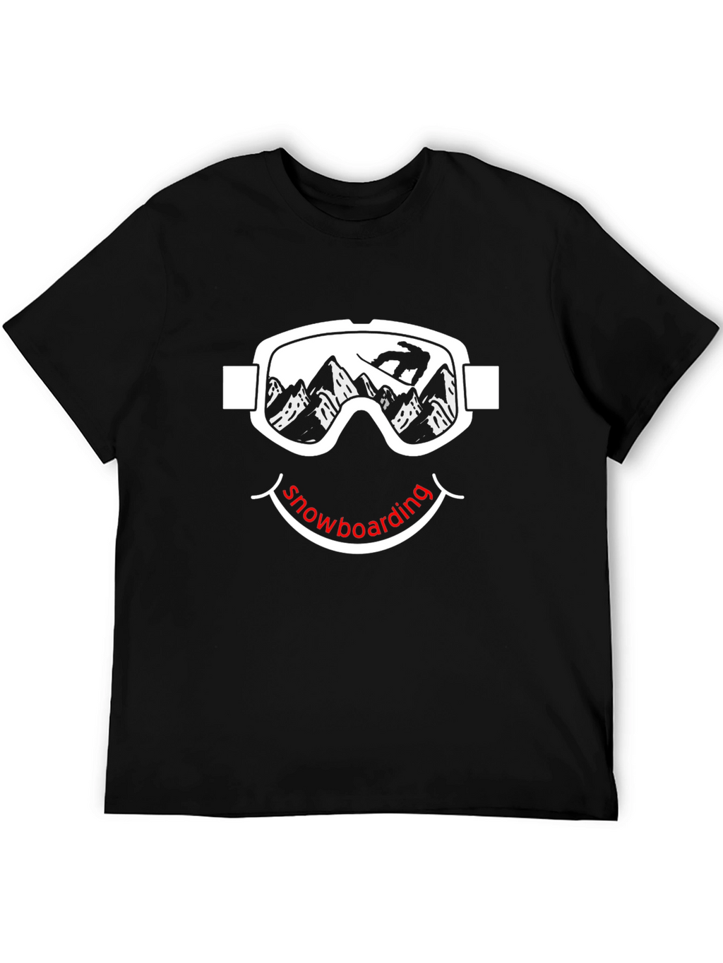 Snowboarding Smiley Face T-Shirt