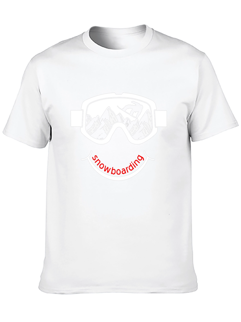 Snowboarding Smiley Face T-Shirt