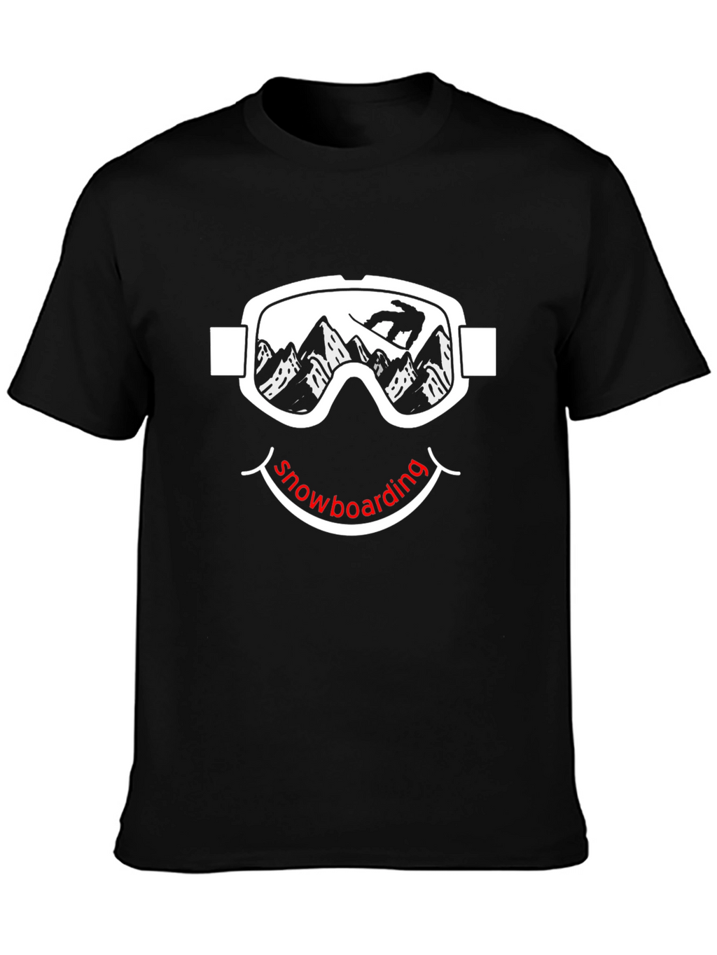 Snowboarding Smiley Face T-Shirt