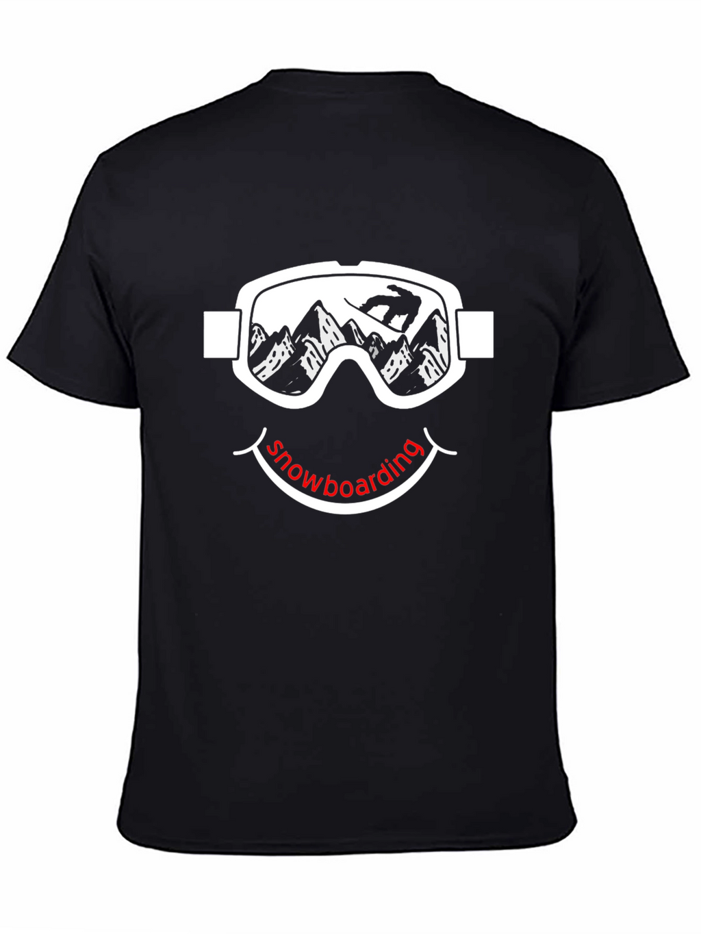 Snowboarding Smiley Face T-Shirt