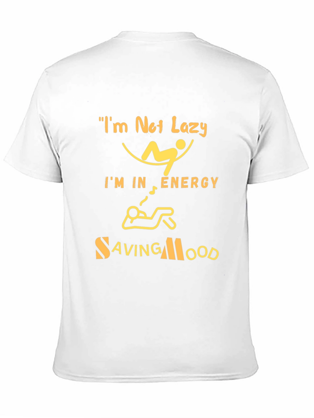 Energy Saving Mood Graphic Tee - Black