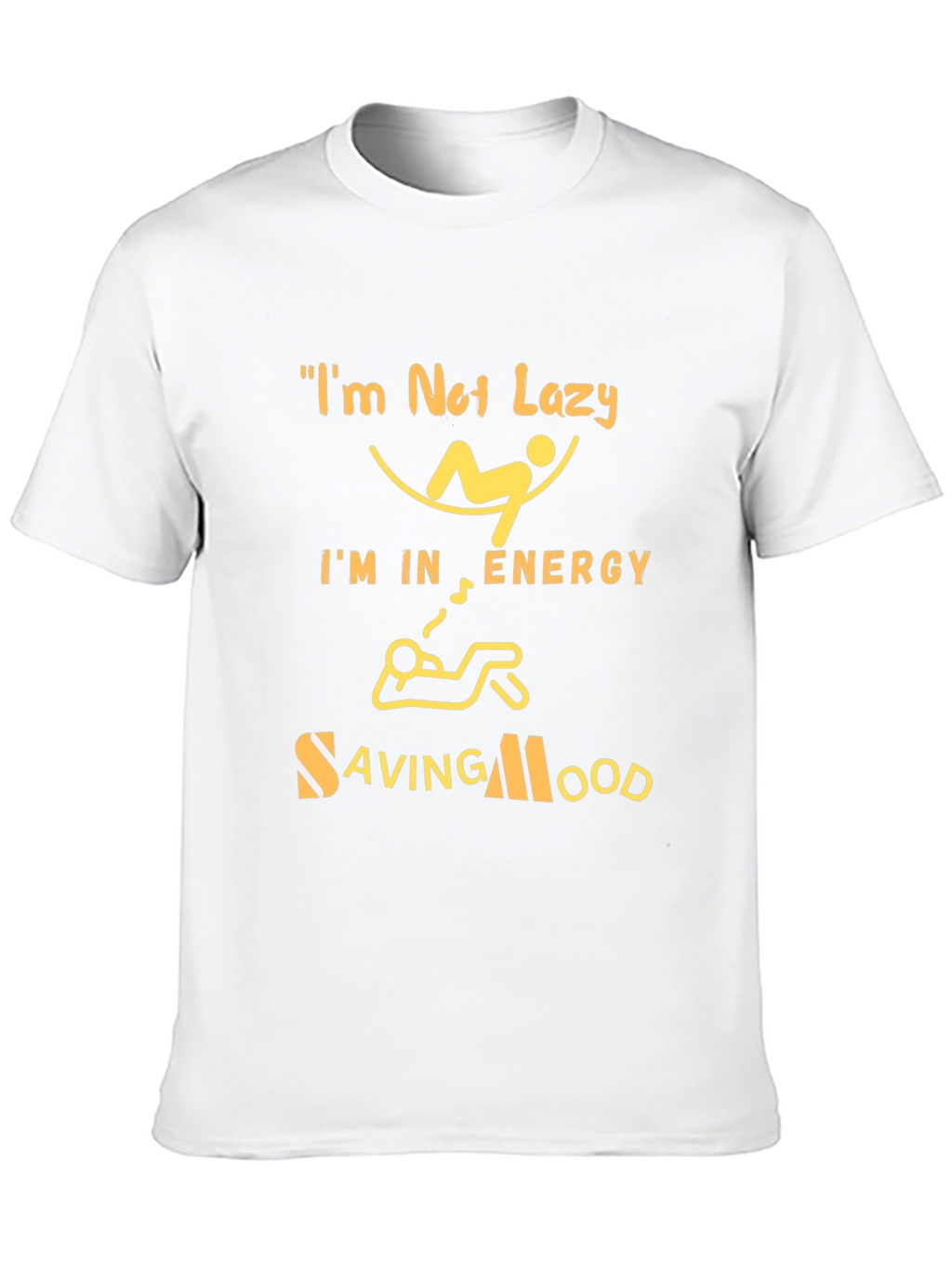 Energy Saving Mood Graphic Tee - Black