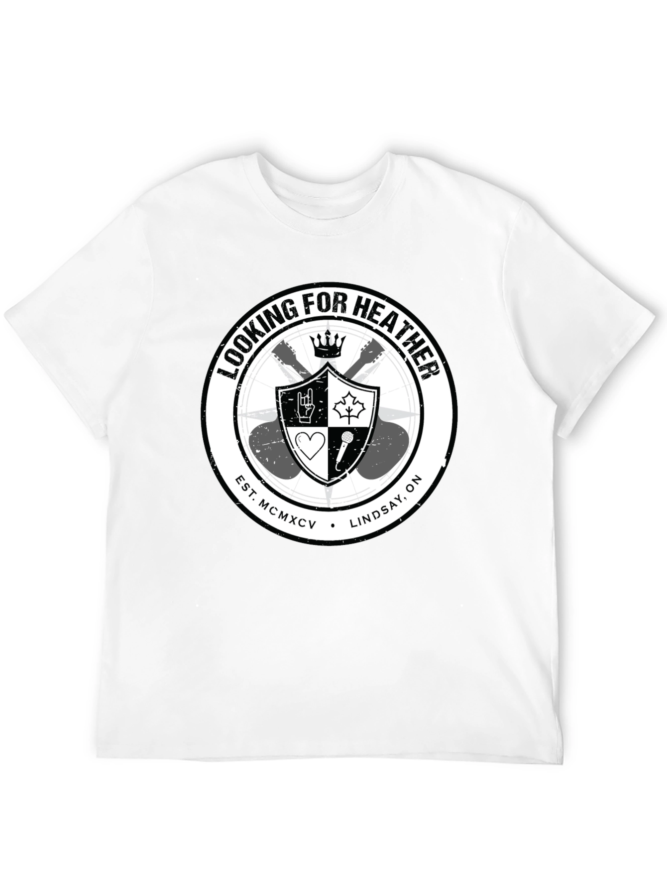 Looking for Heather Graphic T-Shirt - Black