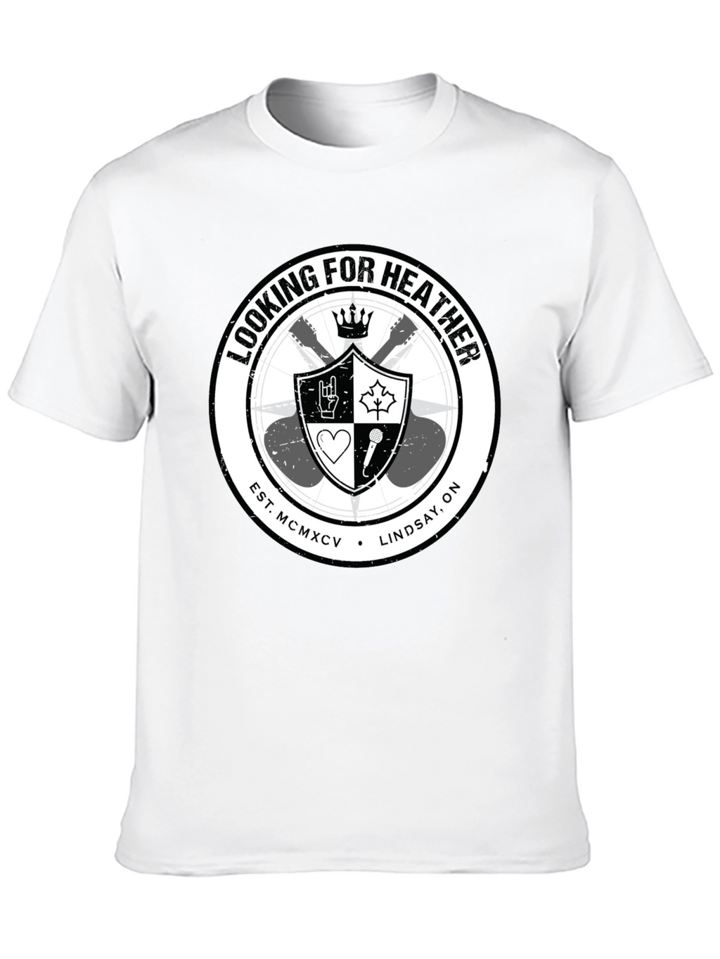 Looking for Heather Graphic T-Shirt - Black