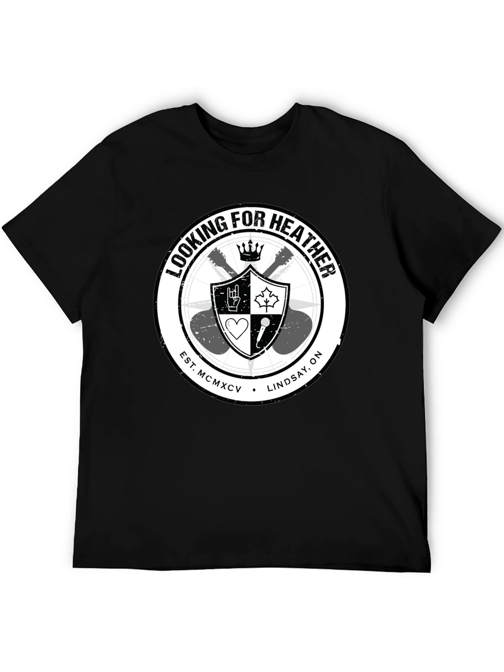 Looking for Heather Graphic T-Shirt - Black