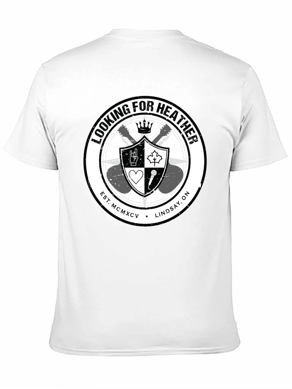 Looking for Heather Graphic T-Shirt - Black