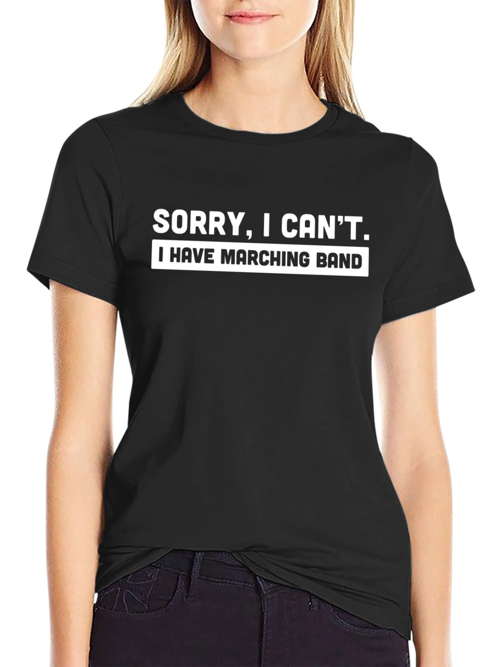 Sorry I Cant Marching Band T-Shirt