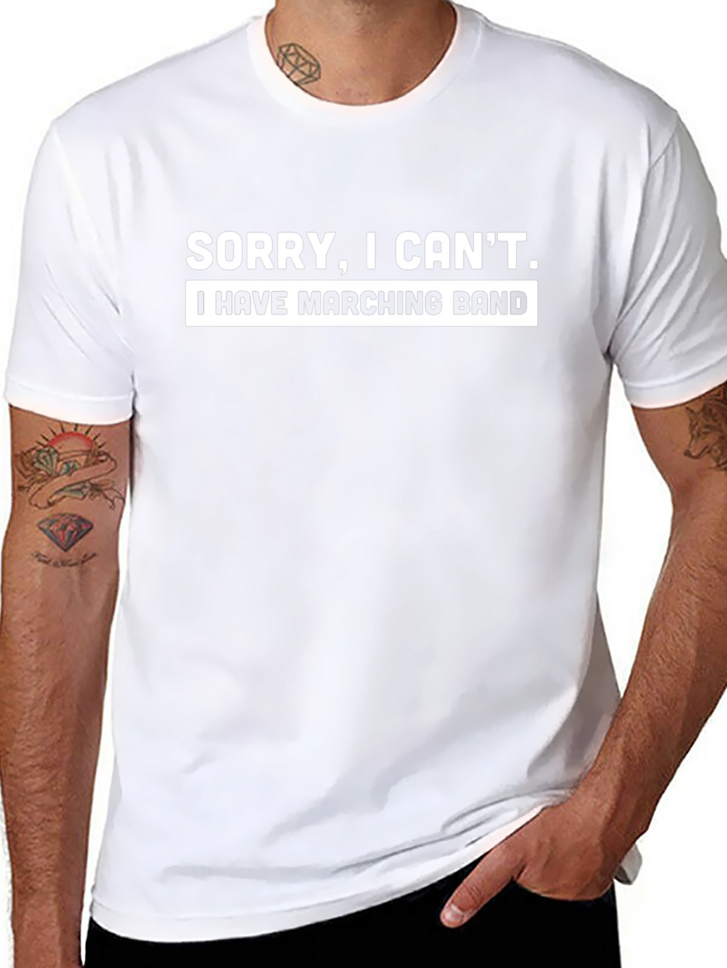 Sorry I Cant Marching Band T-Shirt