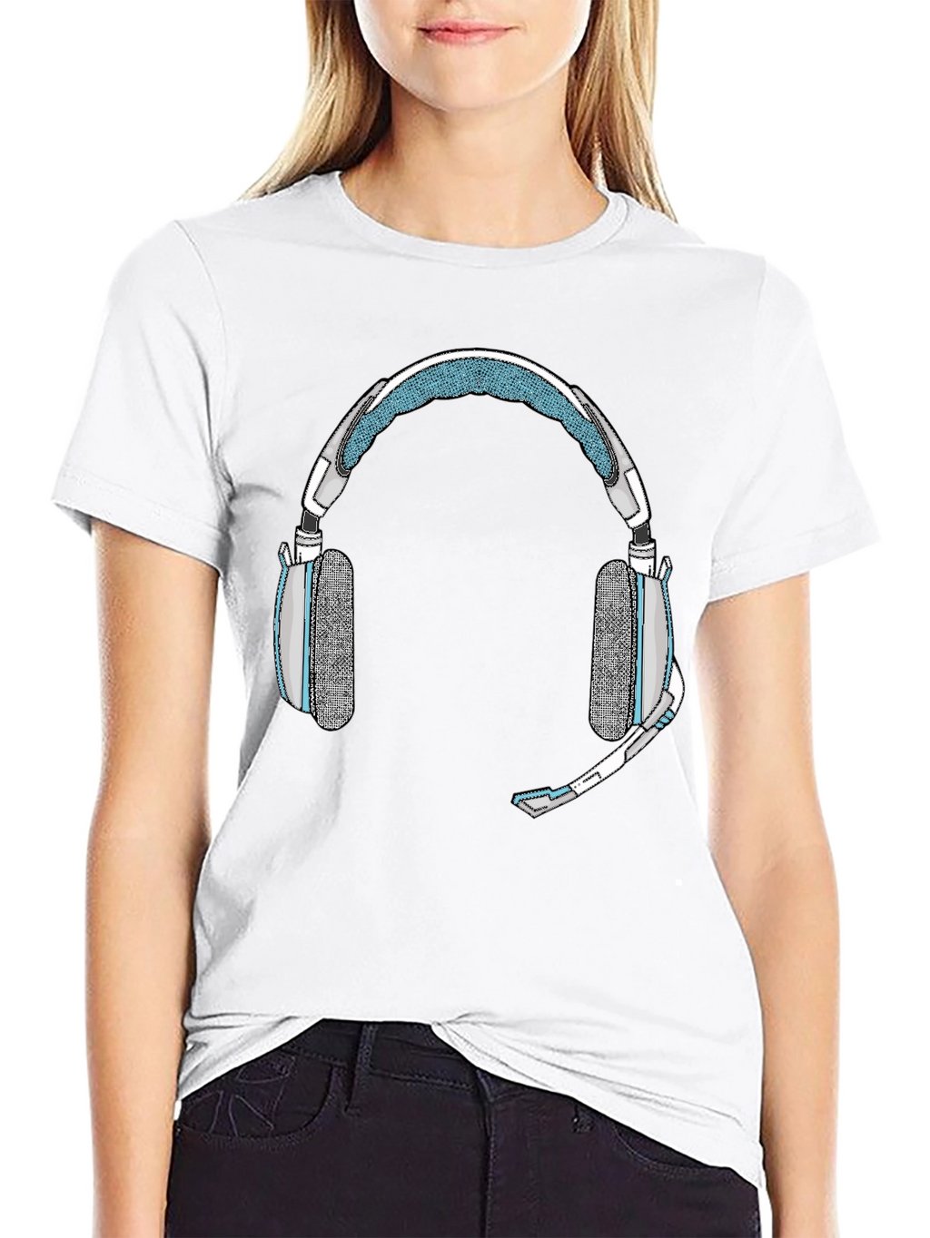 Gaming Headset Graphic Tee - Gamer Style Shirt