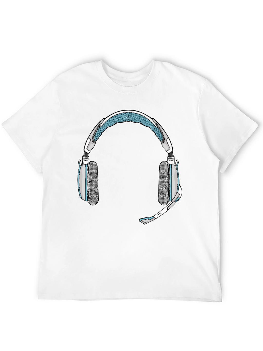 Gaming Headset Graphic Tee - Gamer Style Shirt