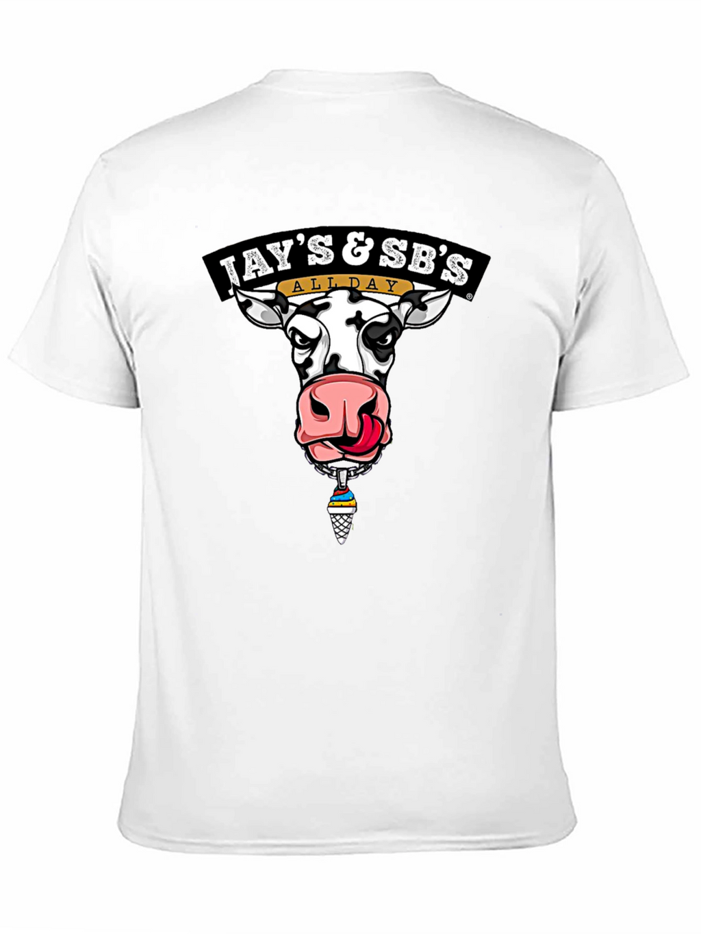 Jays & SBs All Day Cow Graphic Black T-Shirt