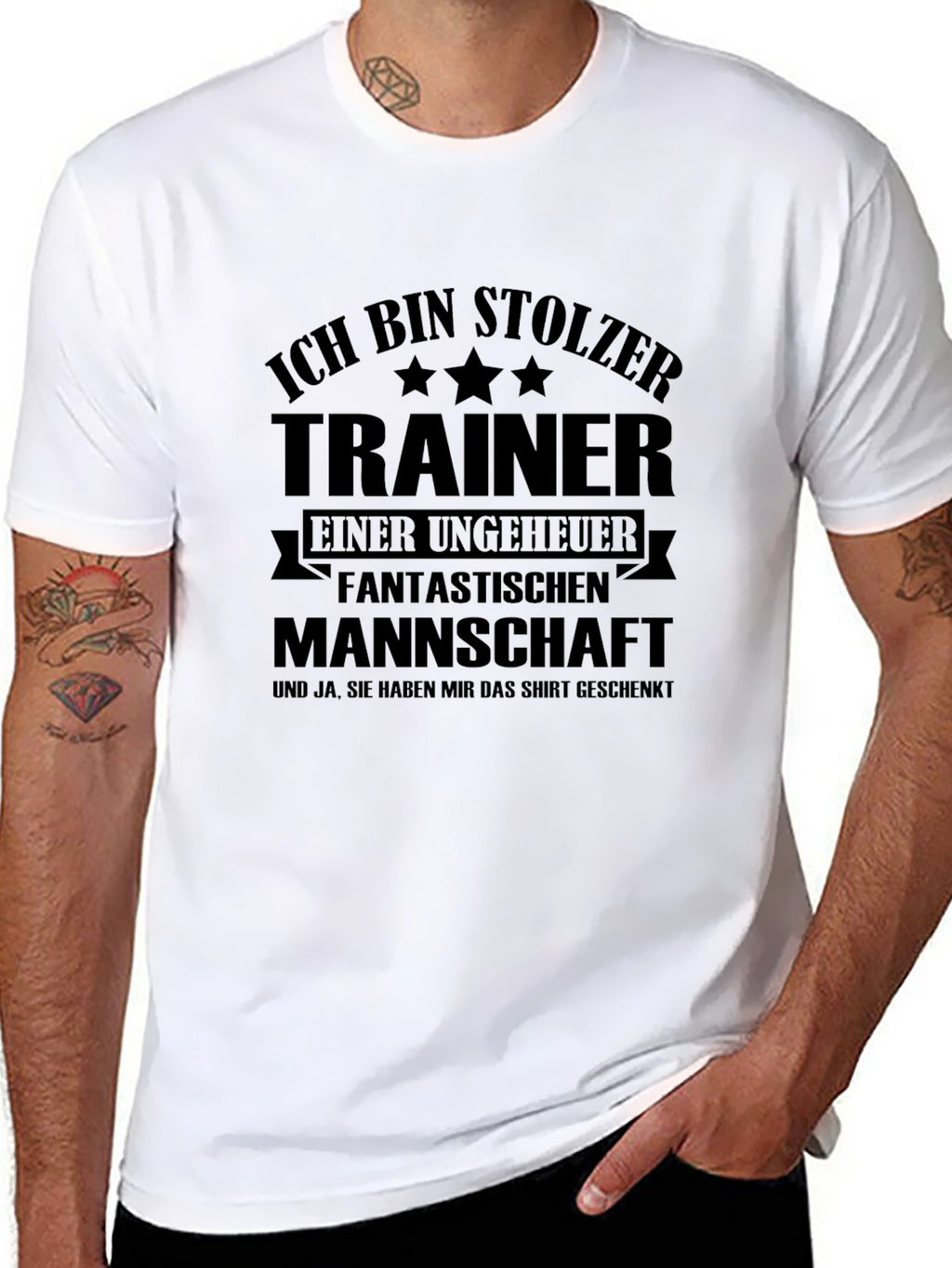 Proud Coach T-Shirt - German Text Trainer Tee