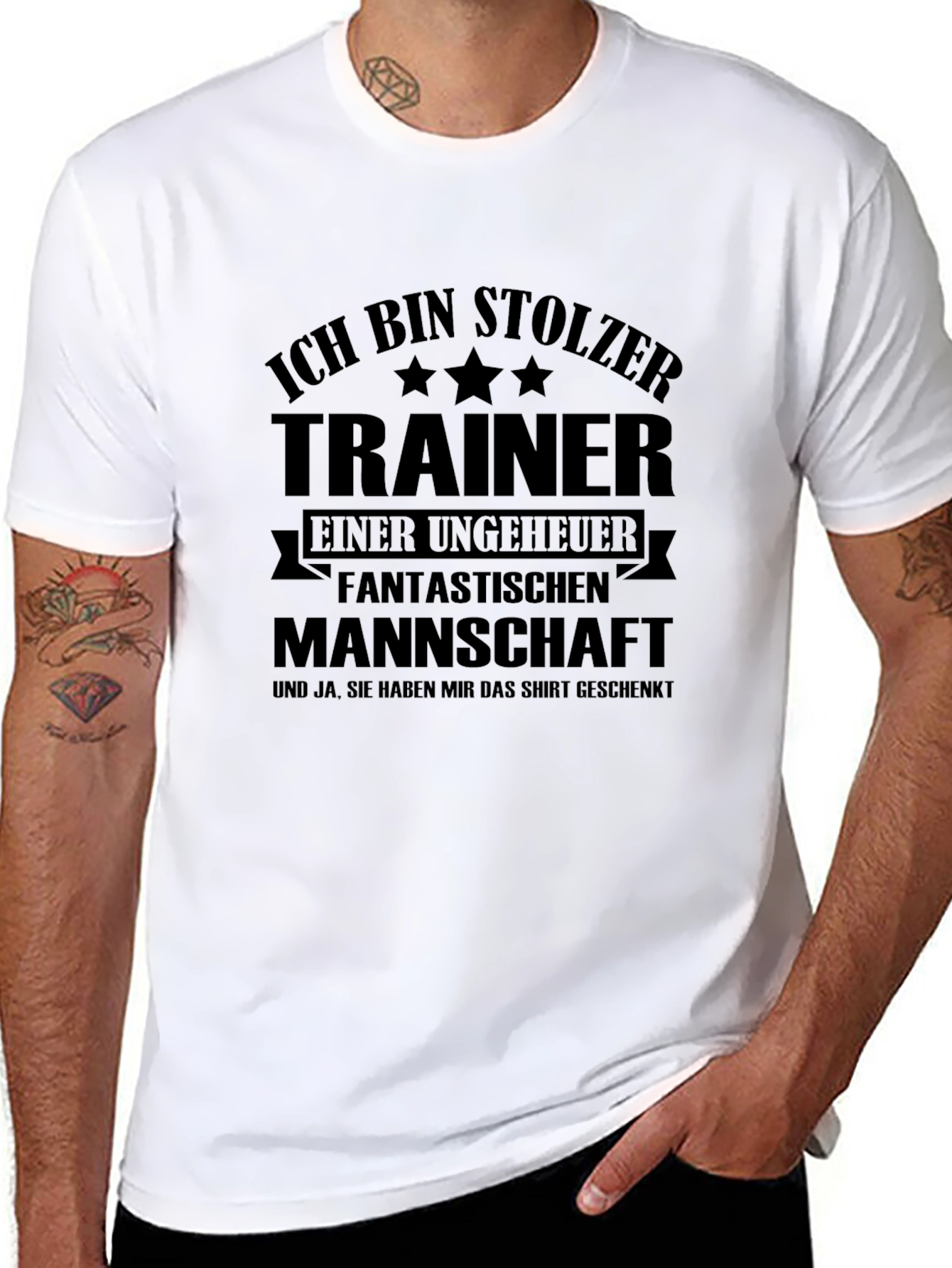 Proud Coach T-Shirt - German Text Trainer Tee