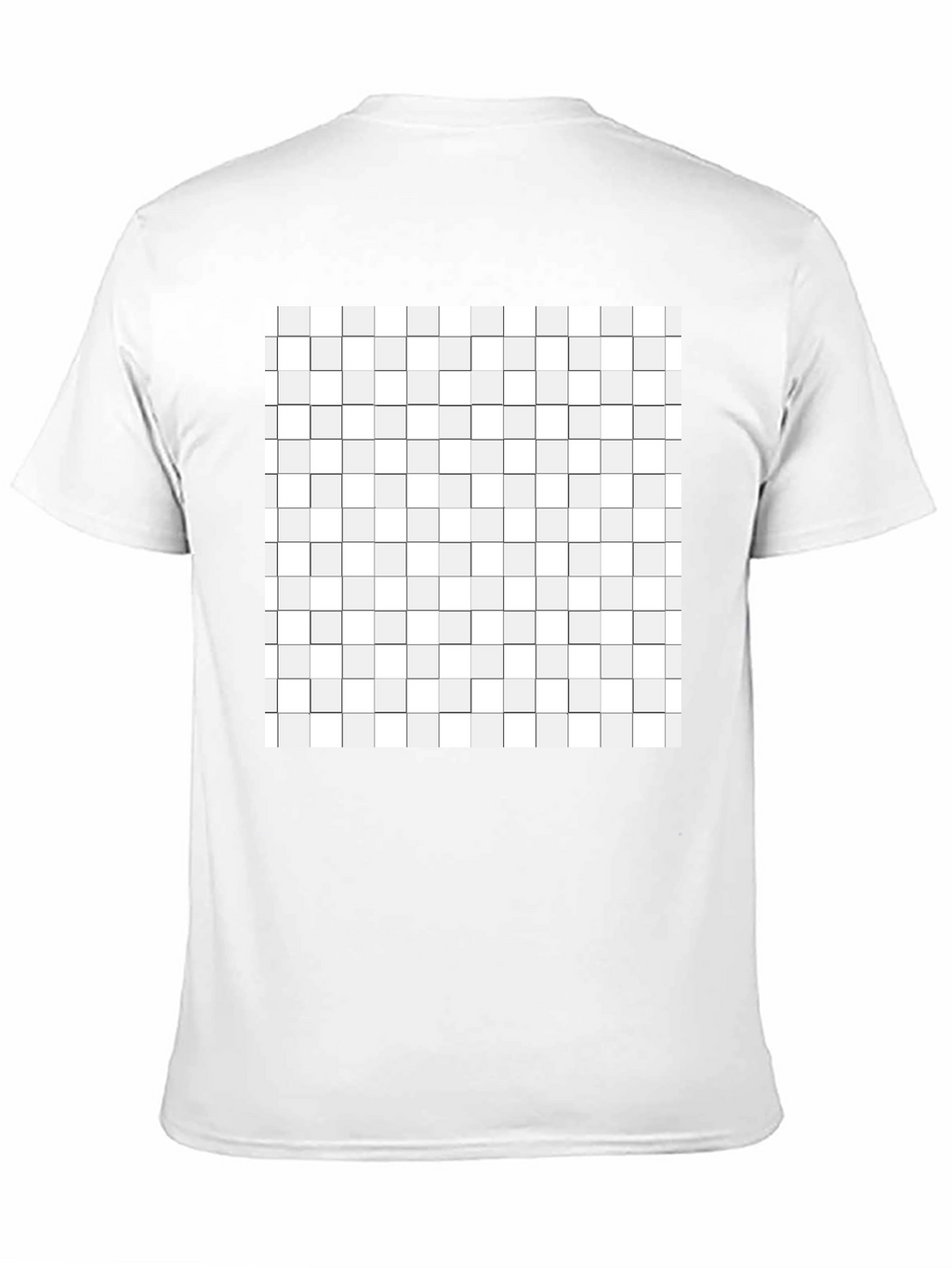 Geometric Grid T-Shirt - Modern Abstract Design
