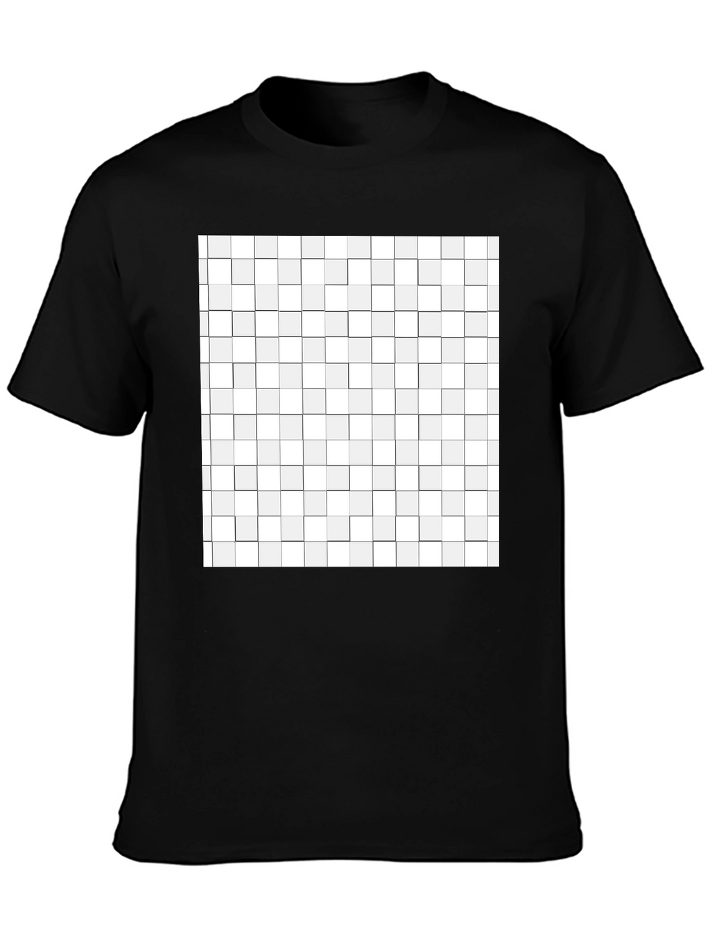 Geometric Grid T-Shirt - Modern Abstract Design