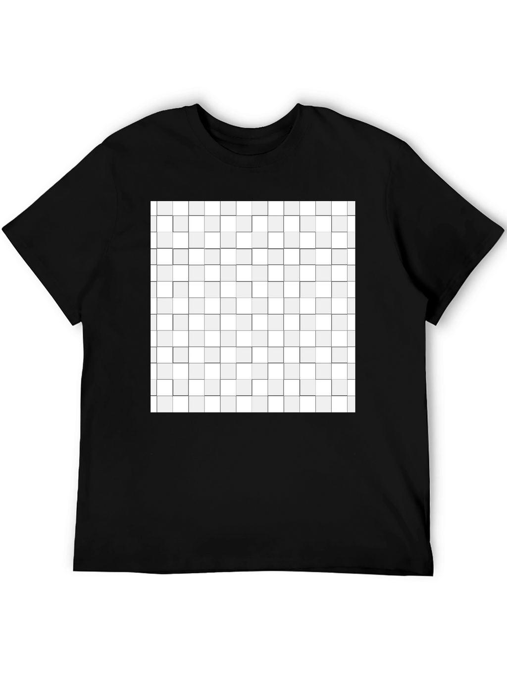 Geometric Grid T-Shirt - Modern Abstract Design