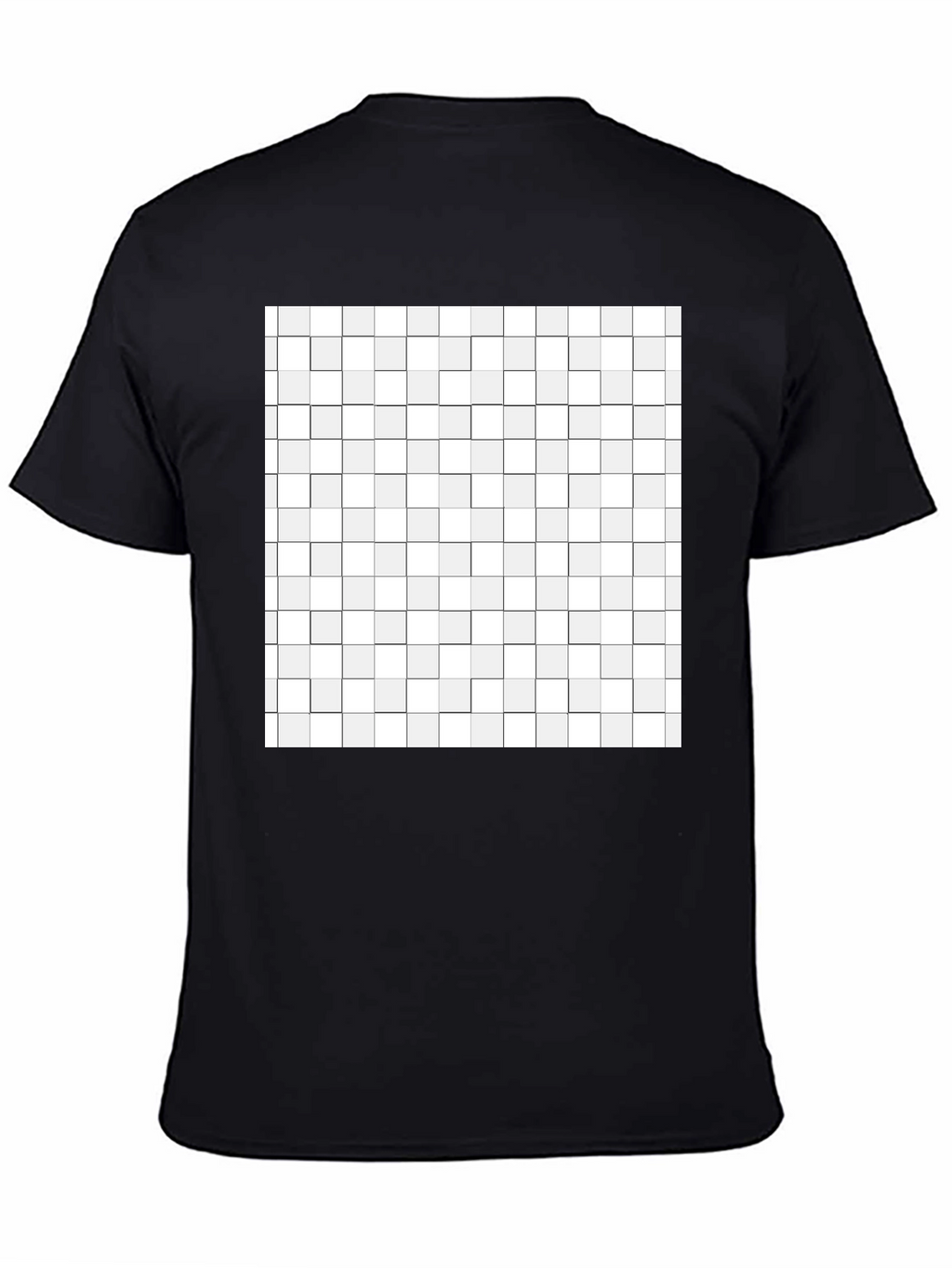 Geometric Grid T-Shirt - Modern Abstract Design