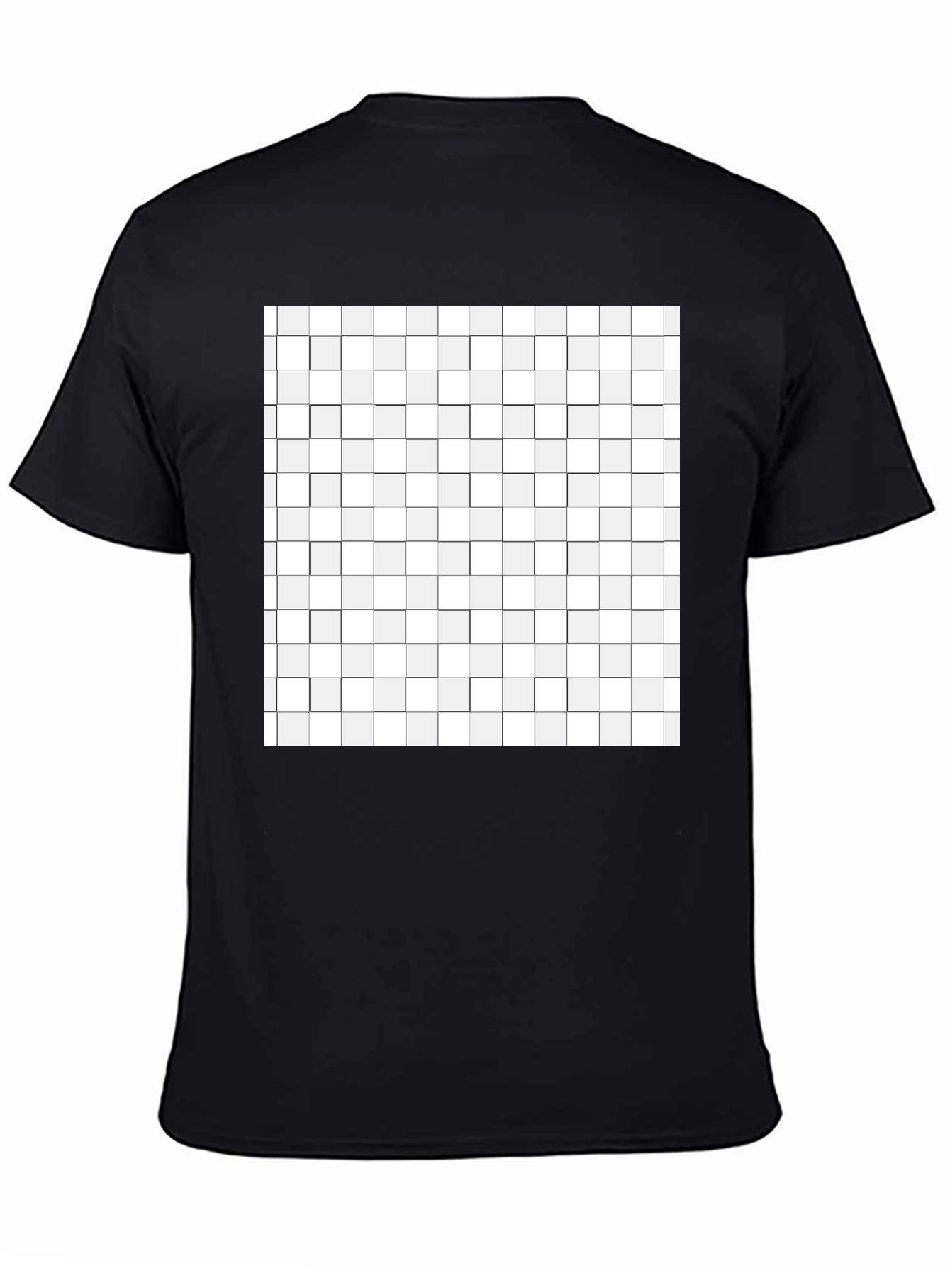 Geometric Grid T-Shirt - Modern Abstract Design