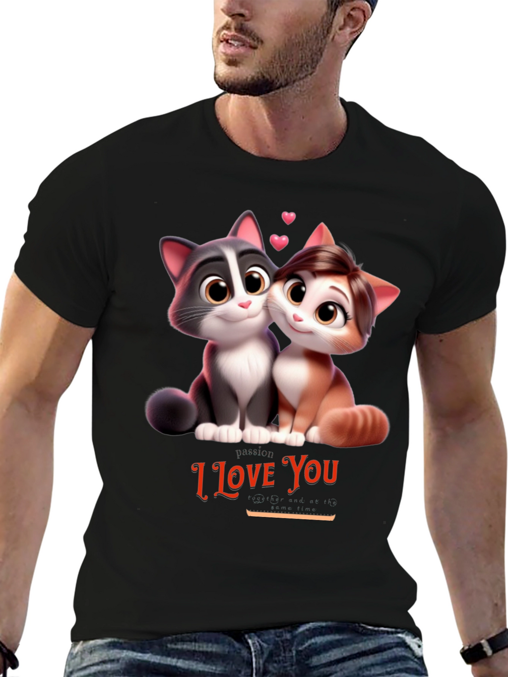 I Love You Cats T-Shirt