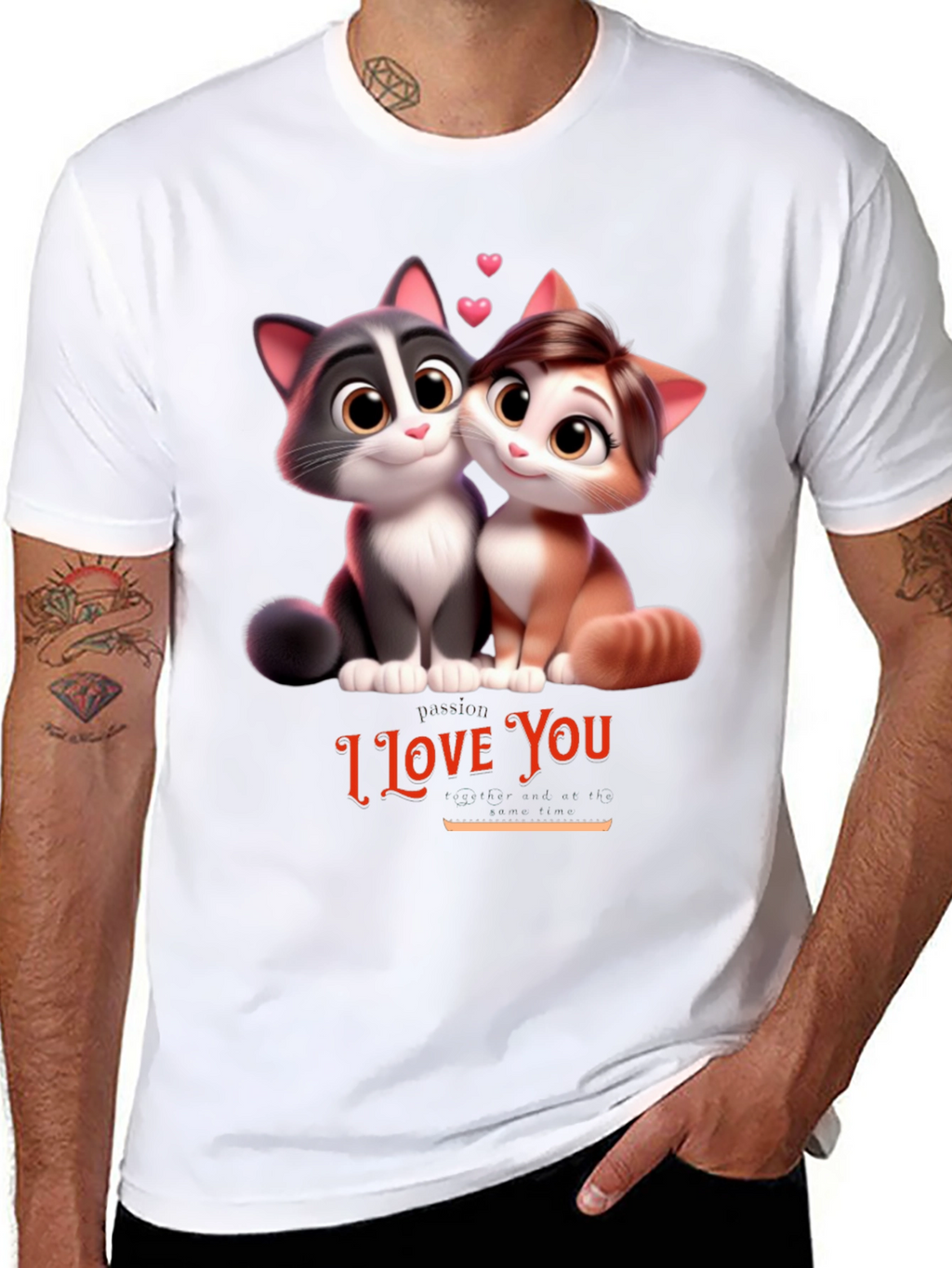 I Love You Cats T-Shirt