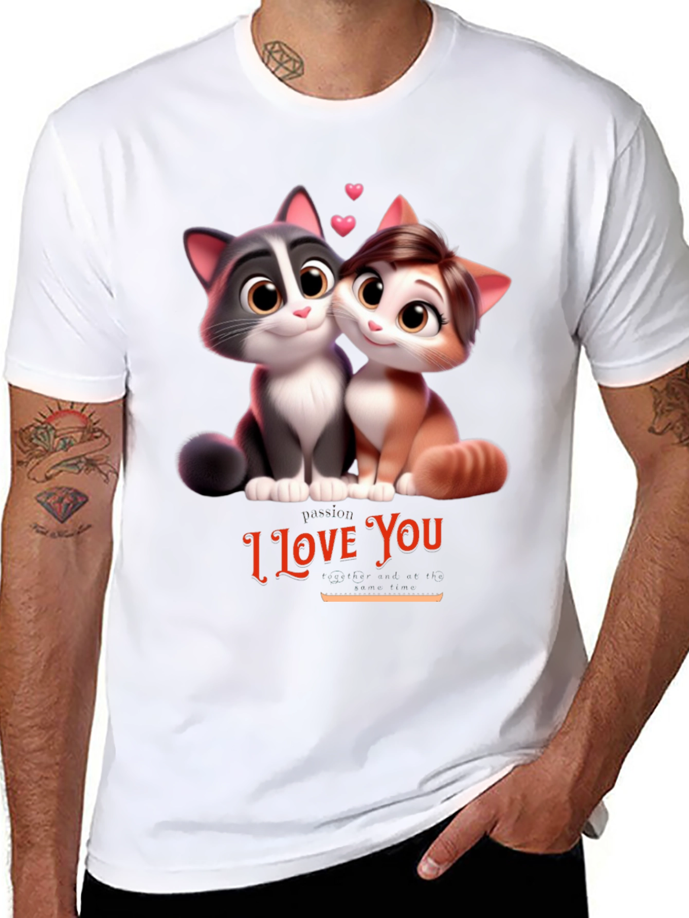 I Love You Cats T-Shirt