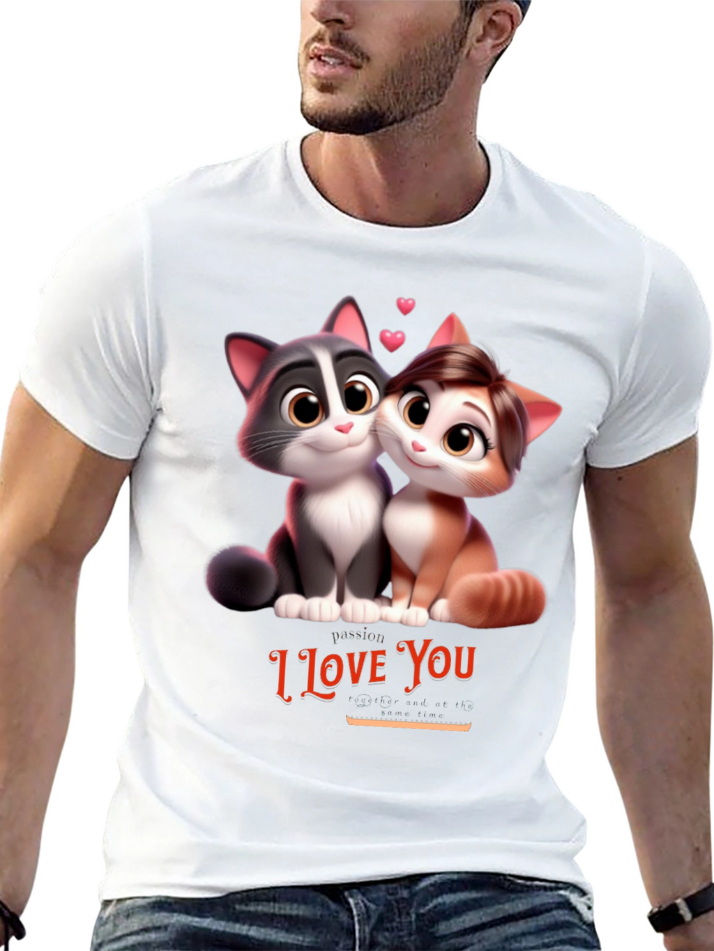 I Love You Cats T-Shirt