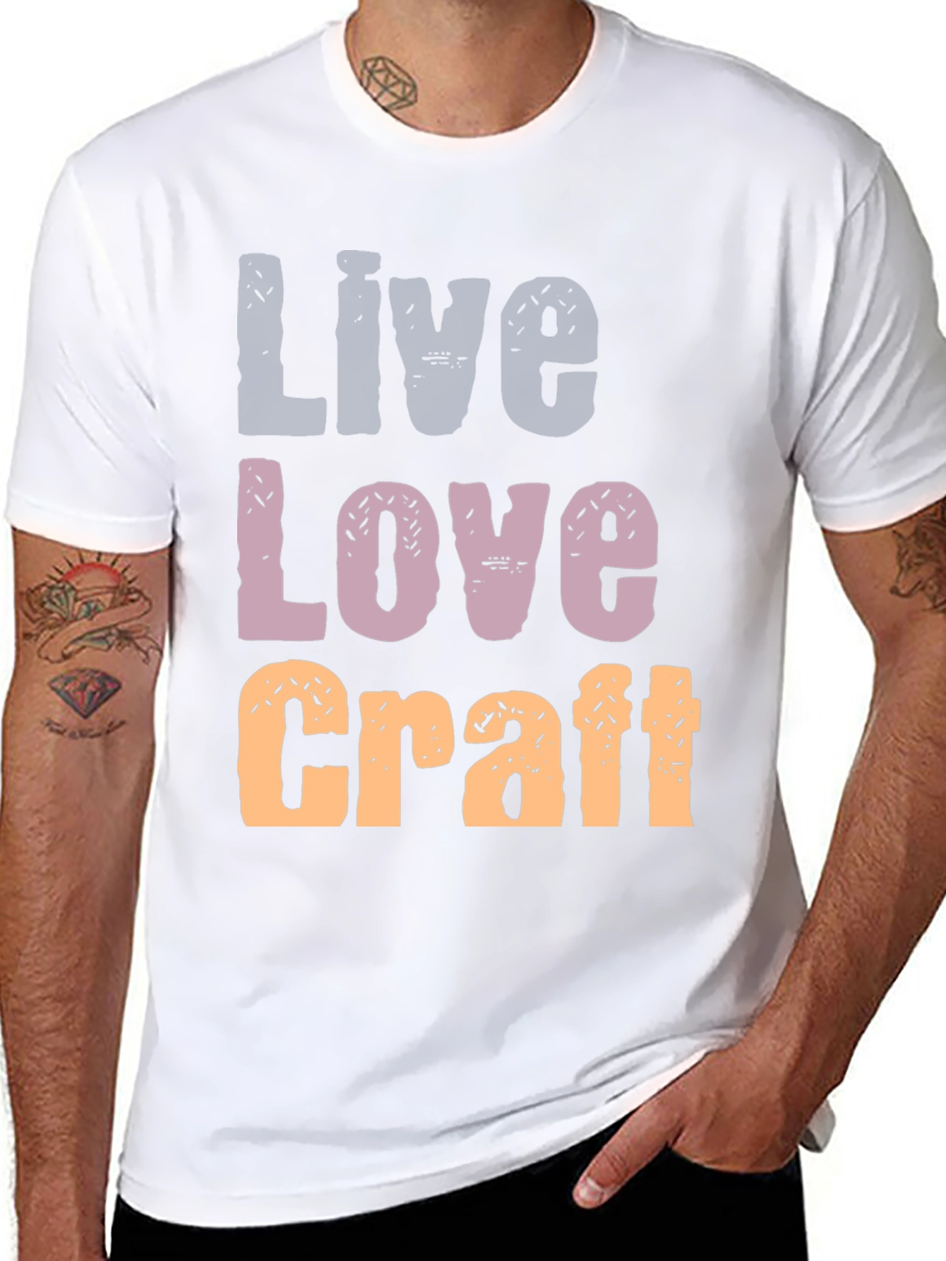 Live Love Craft T-Shirt - Creative Hobby Apparel