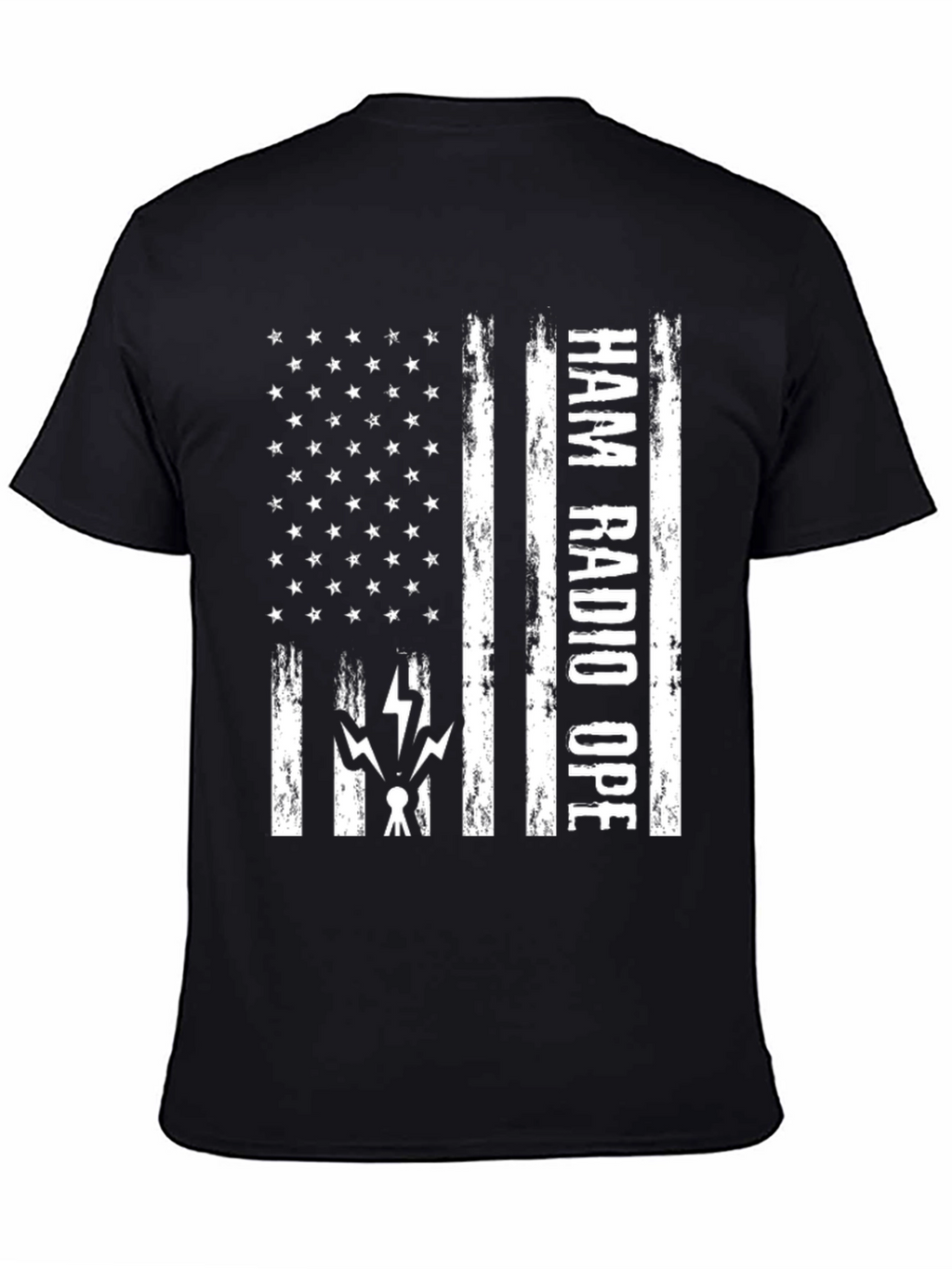 Ham Radio Operator American Flag T-Shirt